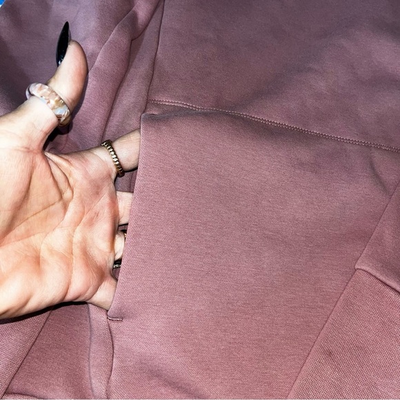 FABLETICS Zaylee Funnel Neck Tunic Sweatshirt Dusty Pink Medium Cozy Soft Casual - Picture 6 of 9